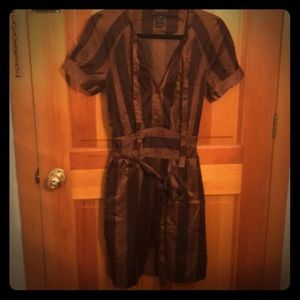 Marc Jacobs Silk Brown Dress w/ Removable Belt